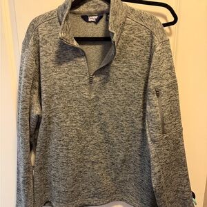 Lands' End Men's Heathered Zip-Up Sweater